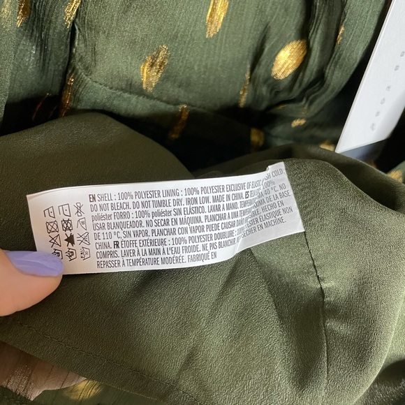 NEW Endless Rose Chiffon Gold Polka Dot Romper M - Picture 6 of 7